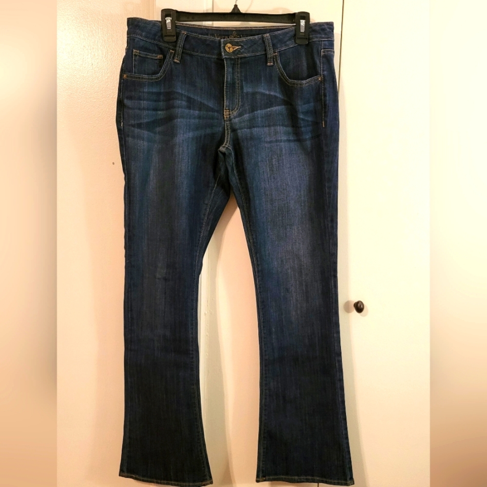 Simply Vera Vera Wang Women's Blue Boot Cut Jeans